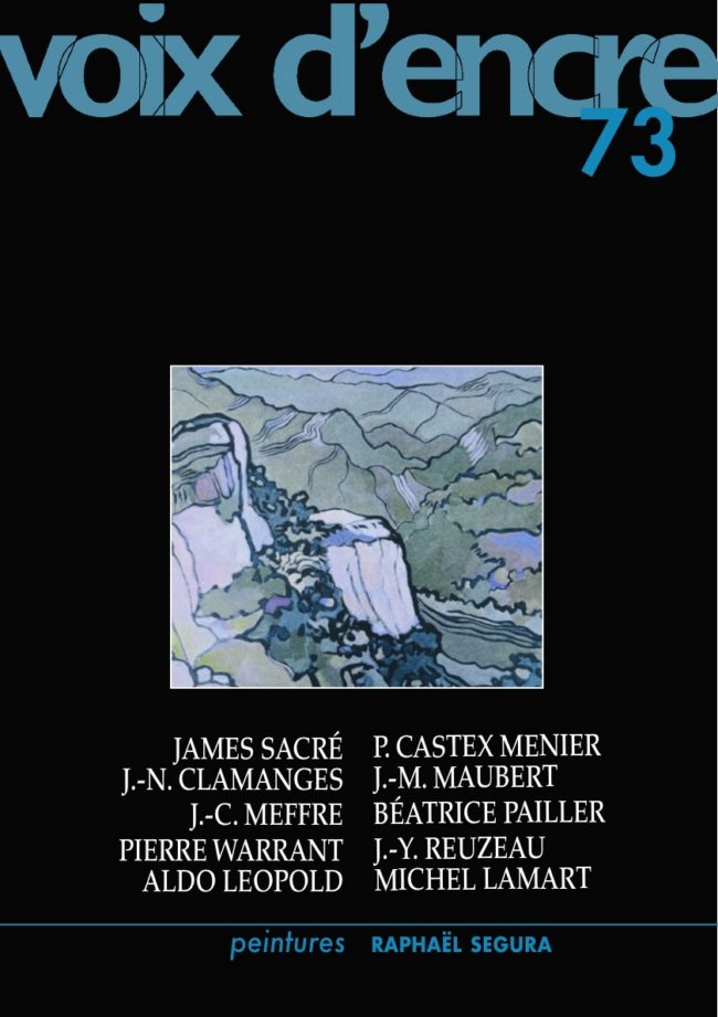 revue Voix d'encre, numéro 73 - 1