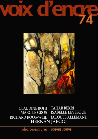 revue Voix d'encre, numéro 74
