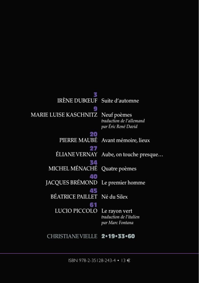 revue Voix d'encre, numéro 75 - 2