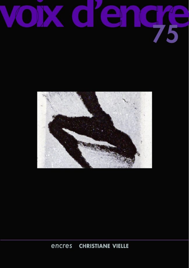 revue Voix d'encre, numéro 75 - 1