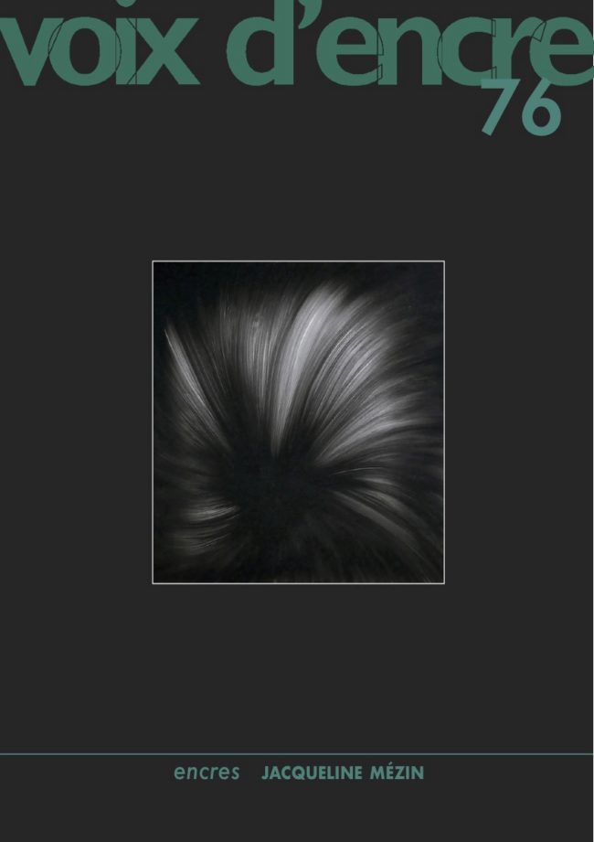 revue Voix d'encre, numéro 76 - 1